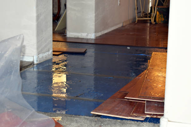 Professional Emergency Water Damage Restoration technician working in Woodsfield, OH